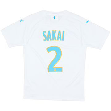 2019-20 Olympique Marseille Home Shirt Sakai #2 - 10/10 - (S)