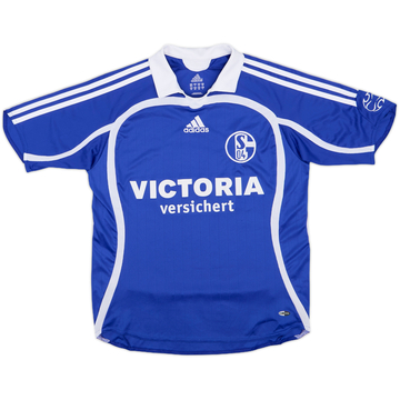 2006-07 Schalke Home Shirt - 8/10 - (L.Boys)