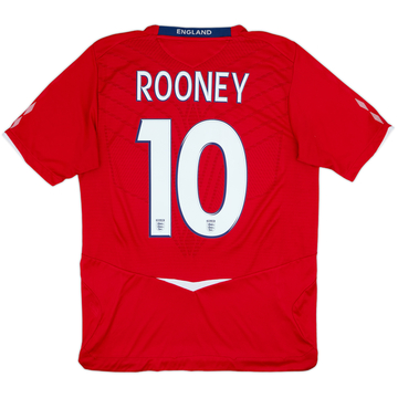 2008-10 England Away Shirt Rooney #10 - 8/10 - (L)