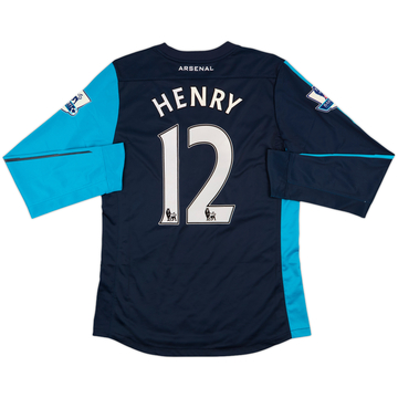 2011-12 Arsenal Player Issue Away L/S Shirt Henry #12 (L)