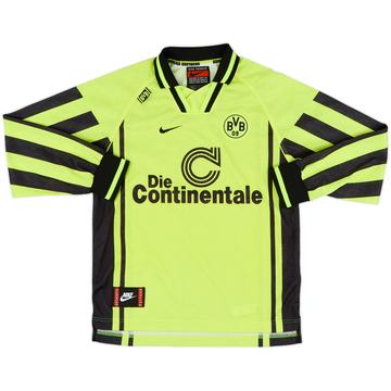 1996-97 Borussia Dortmund Home L/S Shirt - 10/10 - (L.Boys)