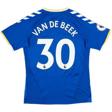 2021-22 Everton Home Shirt Van de Beek #30 - 8/10 - (M)