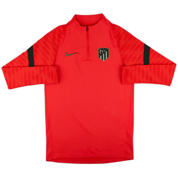 2021-22 Atletico Madrid Nike 1/4 Zip Drill Top - 8/10 - (S)