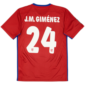2015-16 Atletico Madrid Home Shirt J.Gimenez #24 - 10/10 - (S)