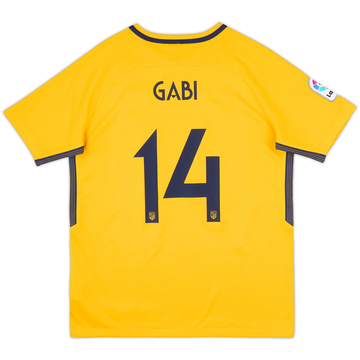 2017-18 Atletico Madrid Away Shirt Gabi #14 - 10/10 - (XL.Boys)