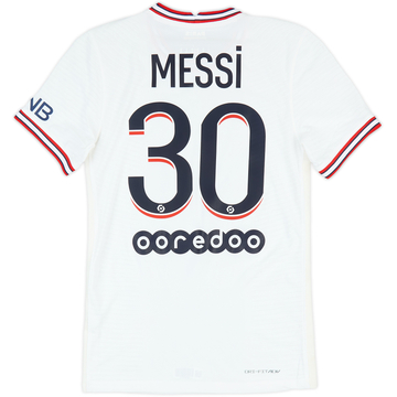 2021-22 Paris Saint-Germain Authentic Fourth Shirt Messi #30 - 10/10 - (XS)