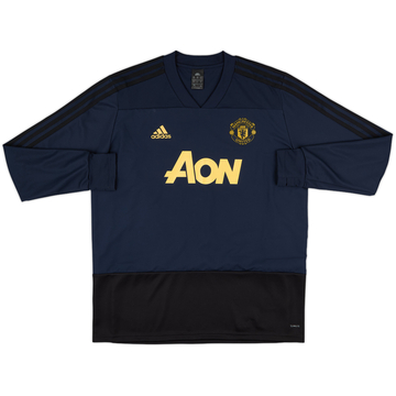 2018-19 Manchester United adidas Drill Top - 8/10 - (XL)