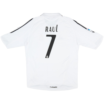 2005-06 Real Madrid Home Shirt Raul #7 - 8/10 - (L)
