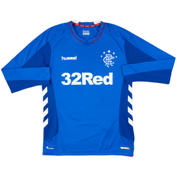 2018-19 Rangers Home L/S Shirt - 10/10 - (M)
