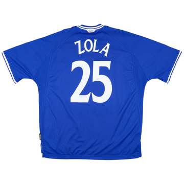 1999-01 Chelsea Home Shirt Zola #25 - 10/10 - (XXL)