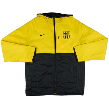 2011-12 Barcelona Nike Reversible Hooded Rain Jacket - 8/10 - (L)