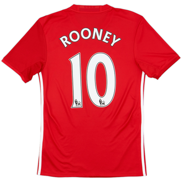 2016-17 Manchester United Home Shirt Rooney #10 - 10/10 - (XS)