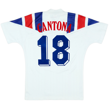 1992-94 France Away Shirt Cantona #18 - 6/10 - (S)