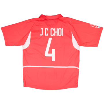2002-03 South Korea Home Shirt J C Choi #4 - 8/10 - (XXL)