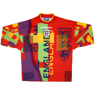 1995-96 England GK Shirt #1 - 8/10 - (L)