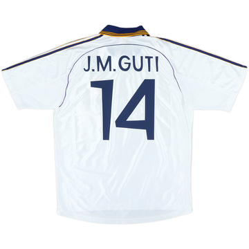 1998-00 Real Madrid Home Shirt J.M.Guti #14 - 9/10 - (L)