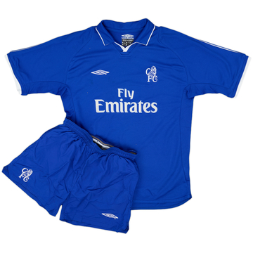 2001-03 Chelsea Home Shirt & Shorts - 9/10 - (L.Boys)