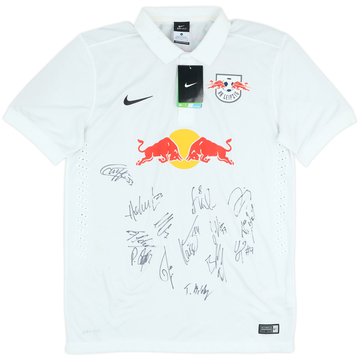 2014-15 RB Leipzig Squad Signed Home Shirt (M)