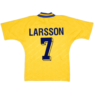 1994-96 Sweden Home Shirt Larsson #7 - 8/10 - (M)