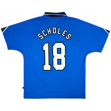 1996-98 Manchester United Third Shirt Scholes #18 - 8/10 - (XL)