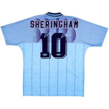 1991-94 Tottenham Third Shirt Sheringham #10 - 8/10 - (XXL)