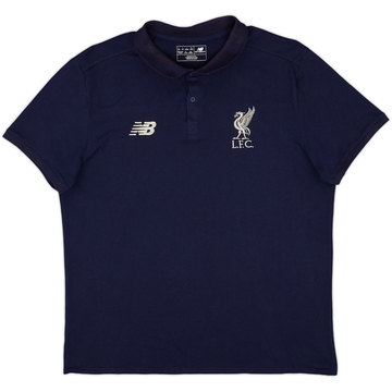 2017-18 Liverpool New Balance Polo Shirt - 9/10 - (L)