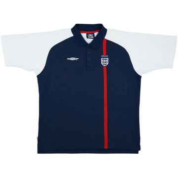 2002-03 England Umbro Polo Shirt - 8/10 - (XXL)