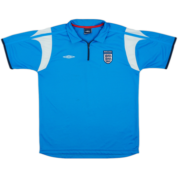 2006-07 England Umbro 1/4 Zip Polo Shirt - 9/10 - (M)