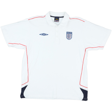 2000-02 England Umbro Polo Shirt - 7/10 - (XL)