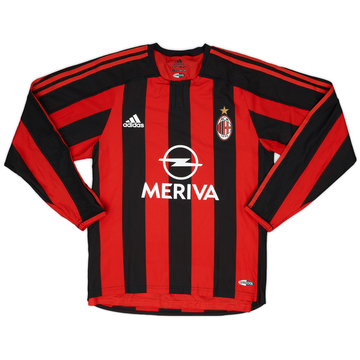 2003-04 AC Milan Match Issue Home Shirt #9