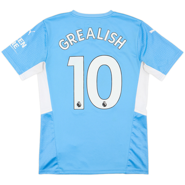 2021-22 Manchester City Home Shirt Grealish #10 - 7/10 - (S)