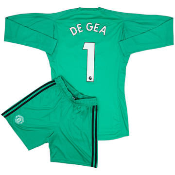 2018-19 Manchester United Home GK Shirt & Shorts DeGea #1 - 6/10 - (S)