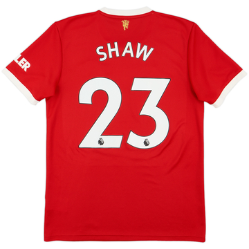 2021-22 Manchester United Home Shirt Shaw #23 - 8/10 - (M)