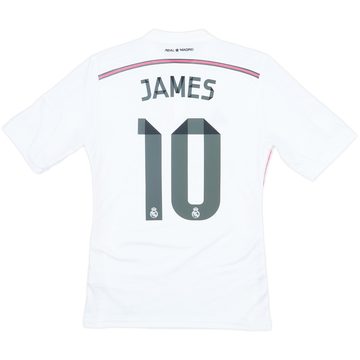 2014-15 Real Madrid Home Shirt James #10 - 8/10 - (S)