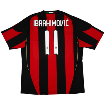 2010-11 AC Milan Home Shirt Ibrahimovic #11 - 8/10 - (XXL)