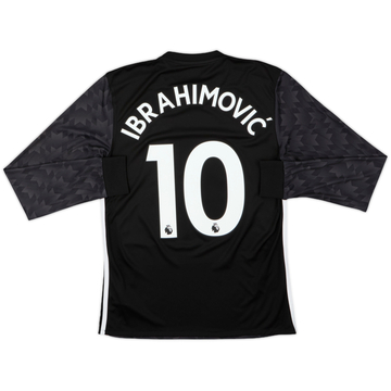 2017-18 Manchester United Away L/S Shirt Ibrahimovic #10 - 8/10 - (S)