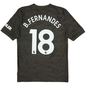 2020-21 Manchester United Away Shirt B.Fernandes #18 - 9/10 - (XL.Boys)