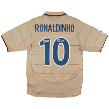 2003-05 Barcelona Away Shirt Ronaldinho #10 - 7/10 - (M)