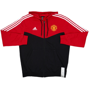 2021-22 Manchester United adidas Zipped Hooded Sweat Top (XL)