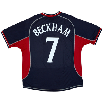 2000-01 Manchester United Third Shirt Beckham #7 - 8/10 - (XL)