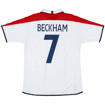 2003-05 England Home Shirt Beckham #7 - 6/10 - (M)