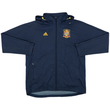 2009-10 Spain adidas Hooded Rain Jacket - 8/10 - (L)