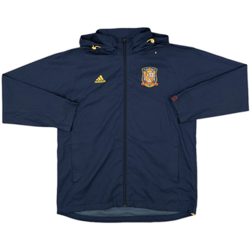 2009-10 Spain adidas Hooded Rain Jacket - 8/10 - (L)