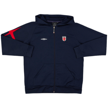 2004-05 England Umbro Hooded Track Jacket - 8/10 - (L)