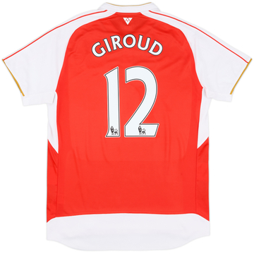 2015-16 Arsenal Home Shirt Giroud #12 - 9/10 - (L)