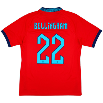 2022-23 England Away Shirt Bellingham #22 - 8/10 - (M)