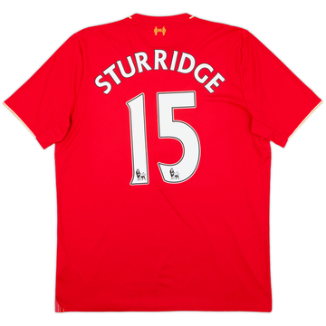 2015-16 Liverpool Home Shirt Sturridge #15 - 7/10 - (XL)