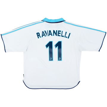 1999-00 Olympique Marseille Home Shirt Ravanelli #11 - 8/10 - (XL)