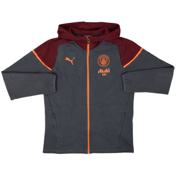 2023-24 Manchester City Puma Zipped Hooded Sweat Top - 7/10 - (M)