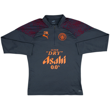 2023-24 Manchester City Staff Issue Puma 1/4 Zip Training Top DW - 8/10 - (M)